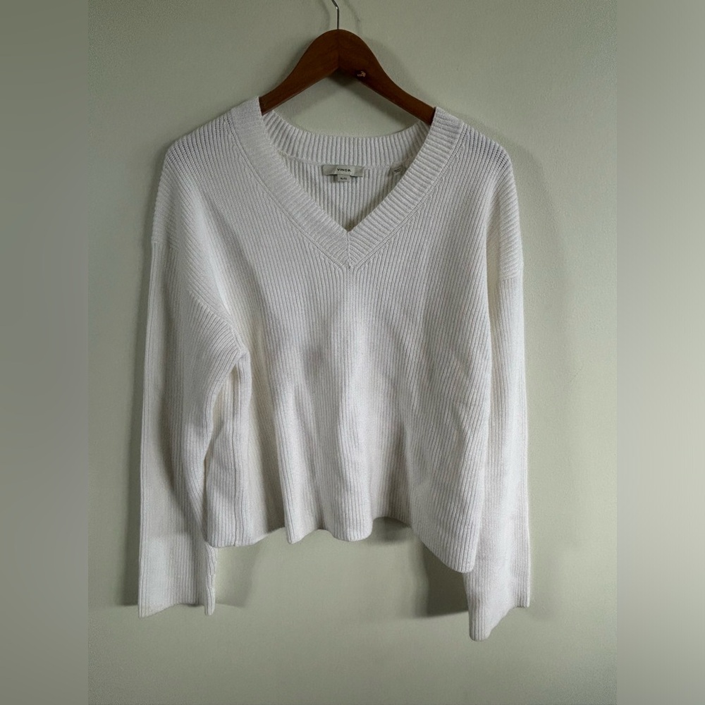 Vince Women's V-Neck Sweater - Cream‎